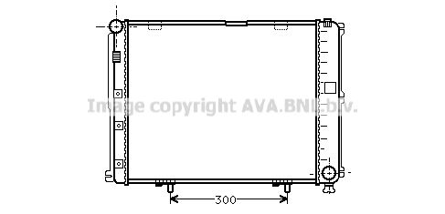 AVA QUALITY COOLING Радиатор, охлаждение двигателя MS2035